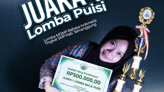 Membanggakan! SMP Muhammadiyah PK Temanggung Raih Juara 1 Lomba Puisi Tingkat Kabupaten